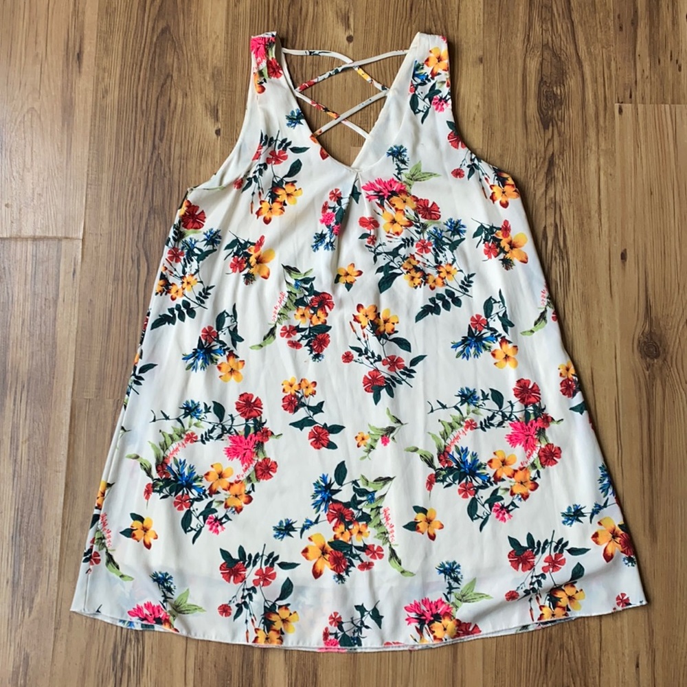 Floral beach cover up